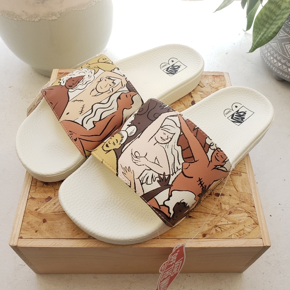 SOLD Vans Slides Breast Cancer Awareness - Picture 2 of 8